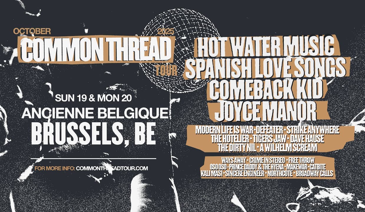On repeat: beluister de playlist van de Common Thread Tour