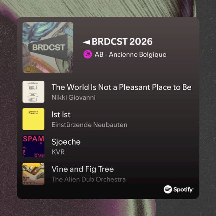 Playlist: the Sound of BRDCST 2026