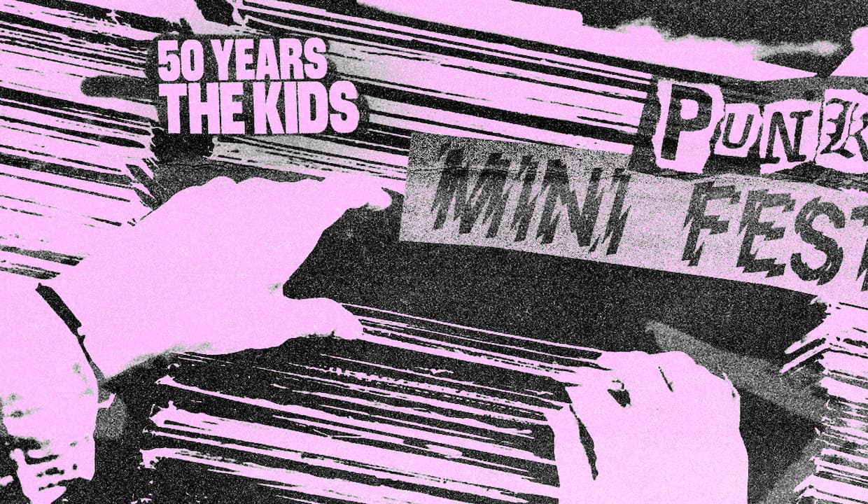 Unique punk single for sale at Punklabel Market during The Kids Minifest